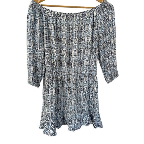 SOFT JOIE Sarnie Off-Shoulder Top | Soft Copen Blue Blouse, Boho Chic Style XS - Picture 3 of 8